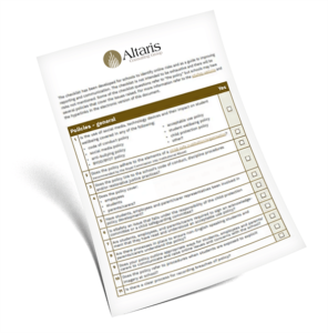 Emergency Management Program – Altaris Consulting Group